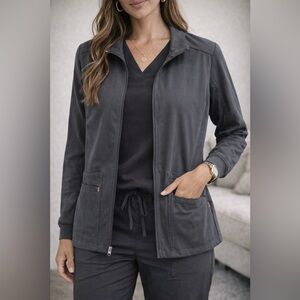 HeartSoul Zip-Up Scrub Jacket